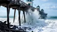 san Clemente High Tides: Emergency Declared, Pier &