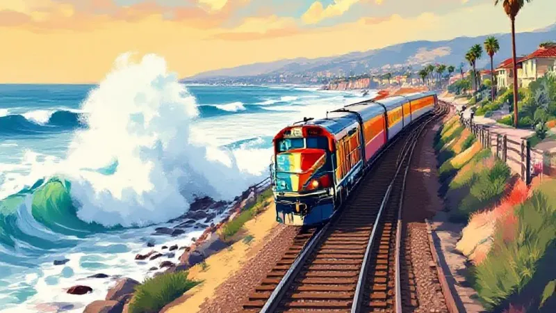 San Clemente Metrolink Suspended Next Week: High Tides