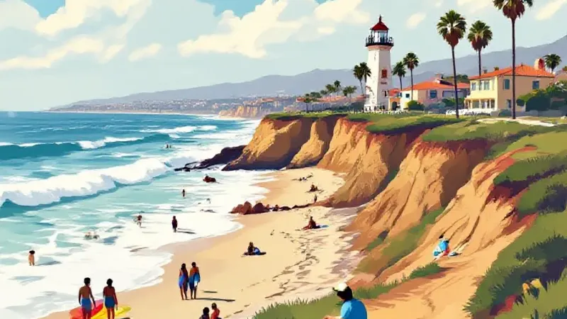 San Clemente Bluffs, Rail Line Closures Due to Surf & El